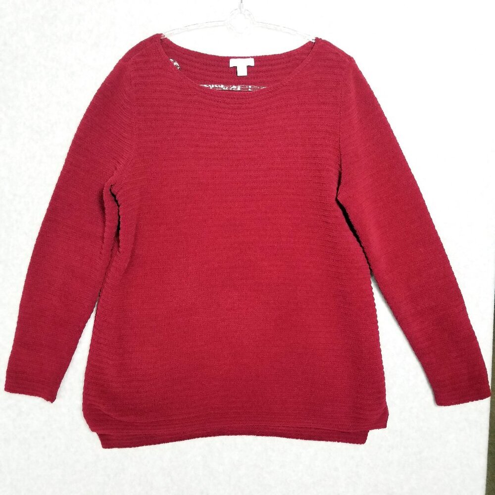 J Jill Chenille Women's Size XS Textured Sweater Pullover Soft Cozy Cabincore - Picture 1 of 9